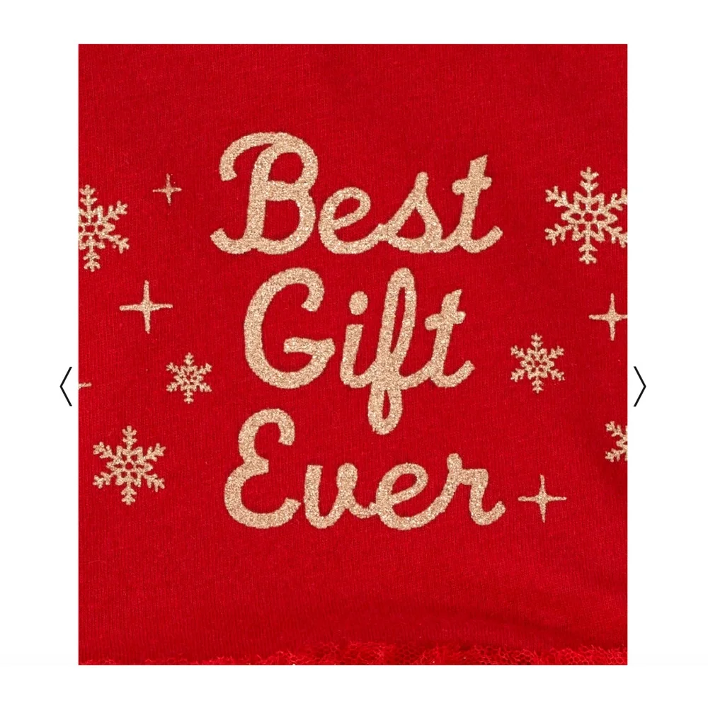 **NWT Children's Place Red W/Glitter 